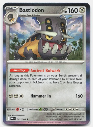 Bastiodon holofoil pbl - bastiodon,
